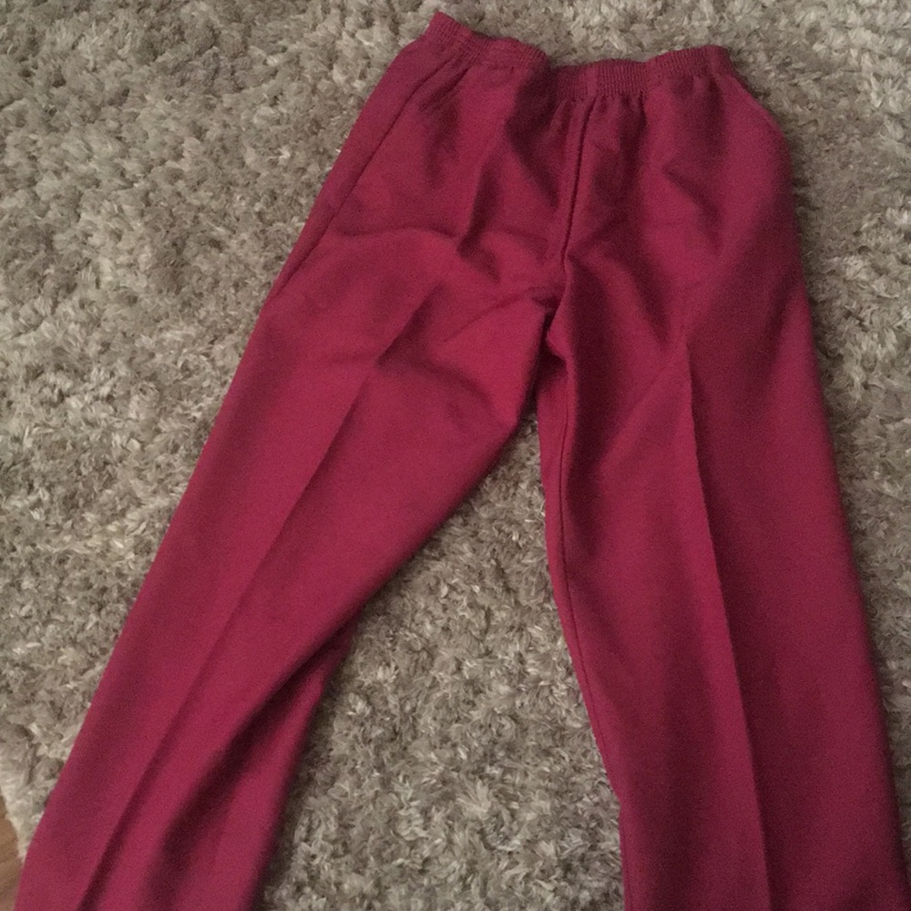 Red/maroon slacks